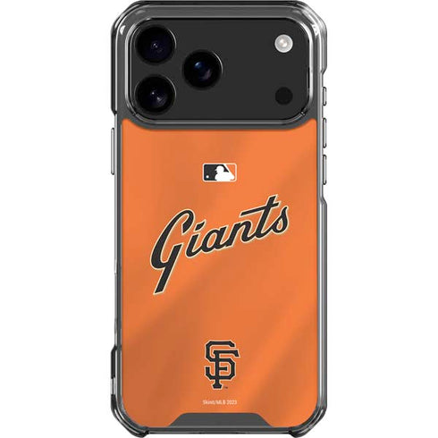 MLB San Francisco Giants Alternate Home Jersey iPhone 17 Pro Max Clear Case