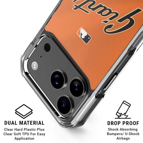 MLB San Francisco Giants Alternate Home Jersey iPhone 17 Pro Max Clear Case