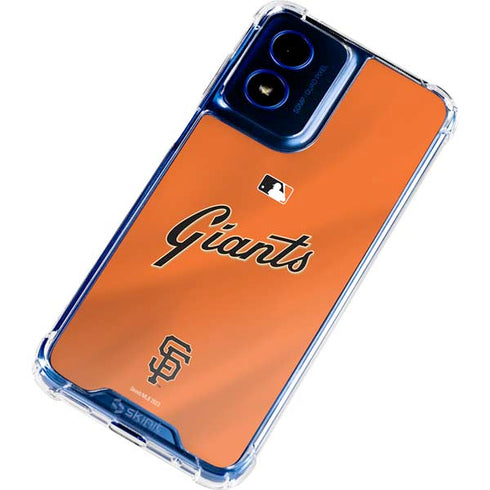 MLB San Francisco Giants Alternate Home Jersey Moto G Play 4G (2024) Clear Case