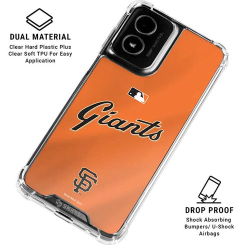 MLB San Francisco Giants Alternate Home Jersey Moto G Power 5G (2024) Clear Case