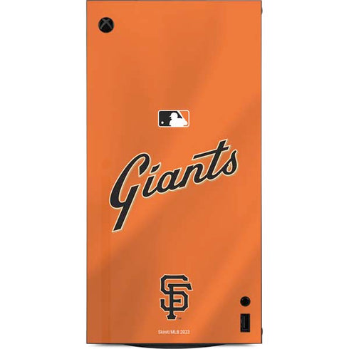 MLB San Francisco Giants Alternate Home Jersey XBox Series X Digital Edition Console Skin