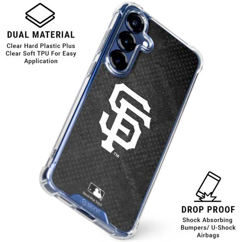 MLB San Francisco Giants Dark Wash Galaxy S25 FE Clear Case