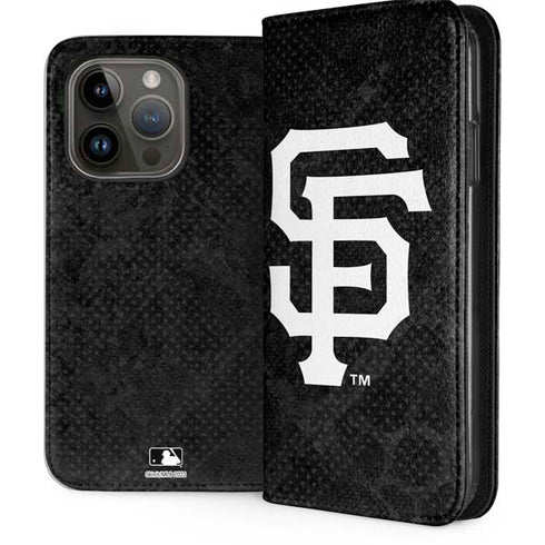 MLB San Francisco Giants Dark Wash iPhone 15 Pro Folio Case