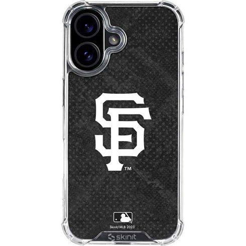 MLB San Francisco Giants Dark Wash iPhone 16 Clear Case