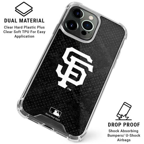 MLB San Francisco Giants Dark Wash iPhone 16 Pro Max Clear Case