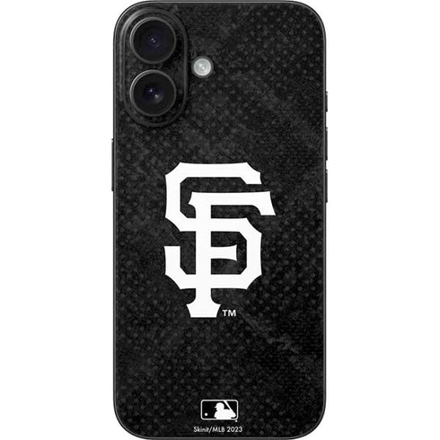 MLB San Francisco Giants Dark Wash iPhone 16 Skin