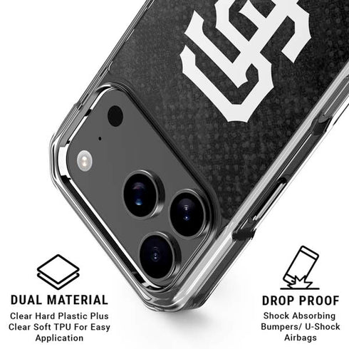 MLB San Francisco Giants Dark Wash iPhone 17 Pro Max Clear Case