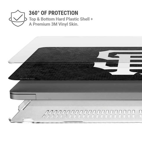MLB San Francisco Giants Dark Wash MacBook Pro 14in (2021-24) Case plus Skin