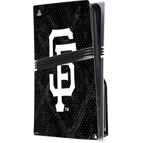 MLB San Francisco Giants Dark Wash PS5 Pro Disk Console Skin