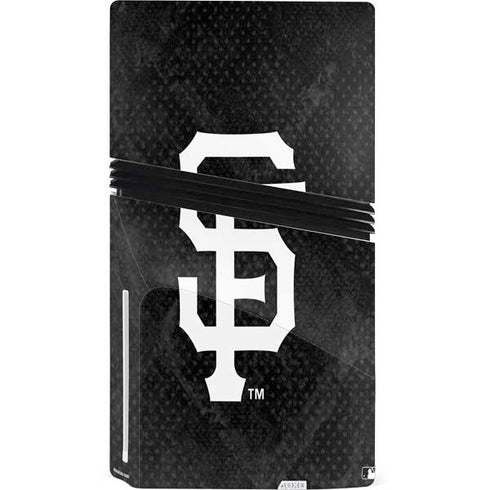 MLB San Francisco Giants Dark Wash PS5 Pro Disk Console Skin