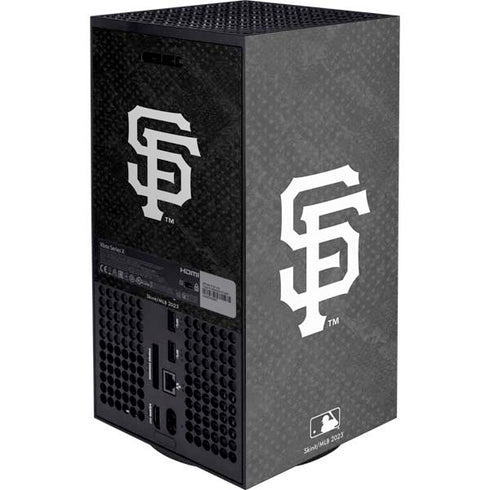 MLB San Francisco Giants Dark Wash XBox Series X Digital Edition Console Skin