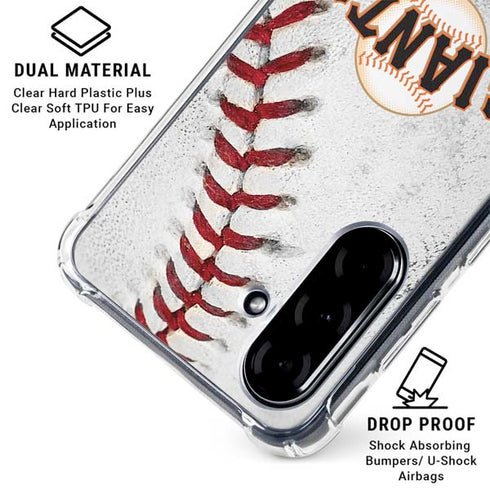 MLB San Francisco Giants Game Ball Galaxy A36 5G Clear Case