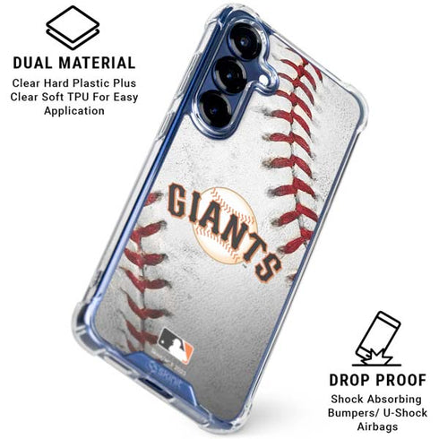 MLB San Francisco Giants Game Ball Galaxy S25 Plus Clear Case
