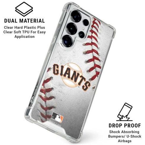 MLB San Francisco Giants Game Ball Galaxy S25 Ultra Clear Case