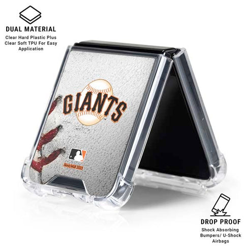 MLB San Francisco Giants Game Ball Galaxy Z Flip6 Clear Case