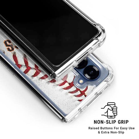 MLB San Francisco Giants Game Ball Galaxy Z Fold6 Clear Case