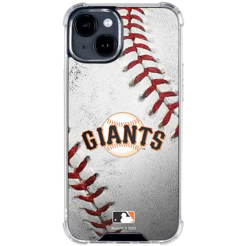 MLB San Francisco Giants Game Ball iPhone 15 Clear Case