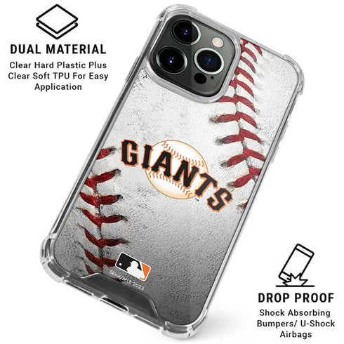 MLB San Francisco Giants Game Ball iPhone 16 Pro Clear Case