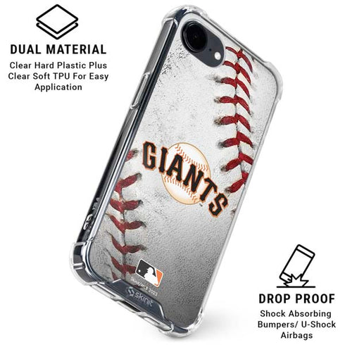 MLB San Francisco Giants Game Ball iPhone 16e Clear Case