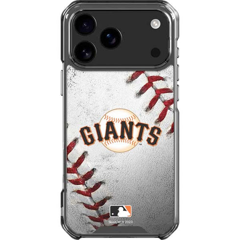 MLB San Francisco Giants Game Ball iPhone 18 Pro Max Clear Case