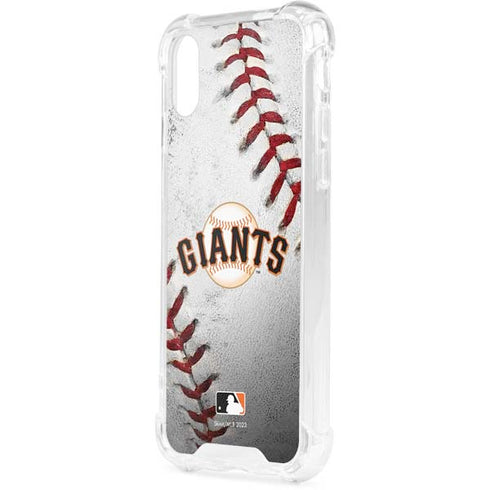 MLB San Francisco Giants Game Ball iPhone XS Clear Case