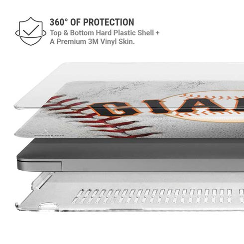 MLB San Francisco Giants Game Ball MacBook Pro 14in (2021-24) Case plus Skin