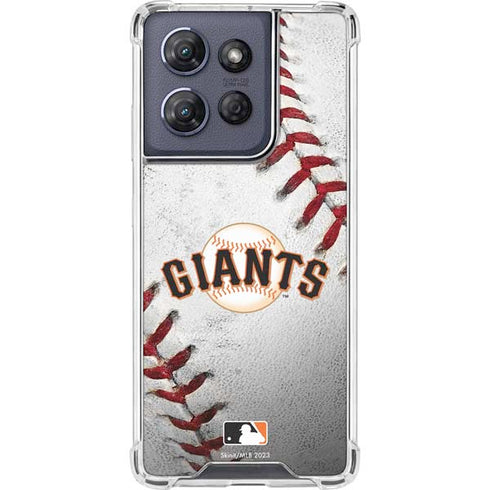MLB San Francisco Giants Game Ball Moto G 5G (2025) Clear Case
