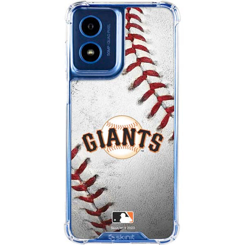 MLB San Francisco Giants Game Ball Moto G 5G (2024) Clear Case
