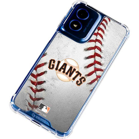 MLB San Francisco Giants Game Ball Moto G 5G (2024) Clear Case