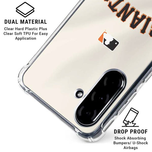 MLB San Francisco Giants Home Jersey Galaxy A36 5G Clear Case