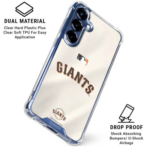 MLB San Francisco Giants Home Jersey Galaxy S25 Clear Case
