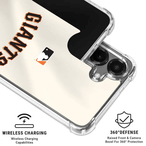 MLB San Francisco Giants Home Jersey Galaxy S26 Plus Clear Case