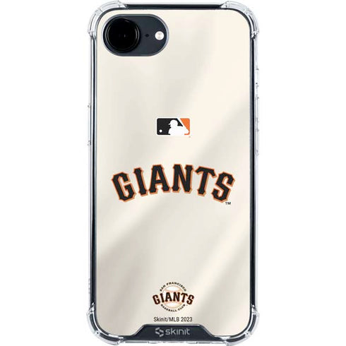 MLB San Francisco Giants Home Jersey iPhone 16e Clear Case