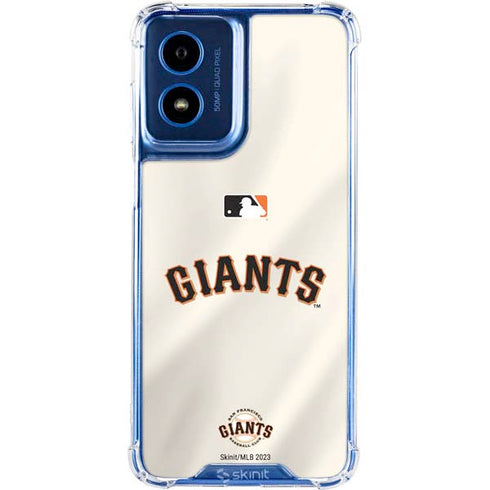 MLB San Francisco Giants Home Jersey Moto G Play 4G (2024) Clear Case