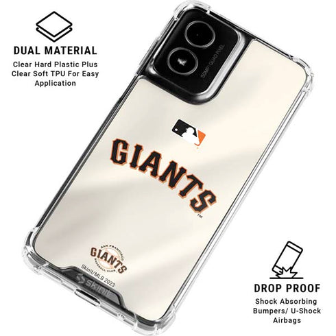 MLB San Francisco Giants Home Jersey Moto G Power 5G (2024) Clear Case