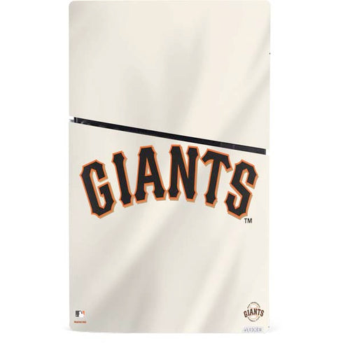 MLB San Francisco Giants Home Jersey PS5 Slim Digital Edition Console Skin