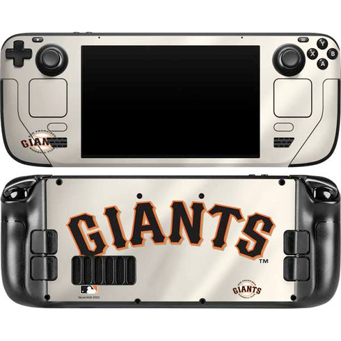 MLB San Francisco Giants Home Jersey Steam Deck Handheld Gaming Computer OLED Skin
