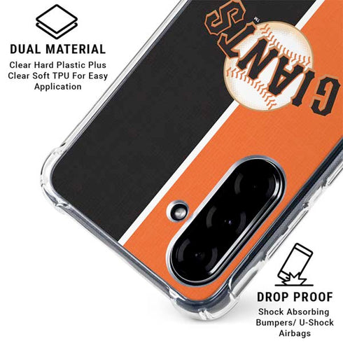 MLB San Francisco Giants Split Galaxy A36 5G Clear Case
