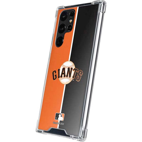 MLB San Francisco Giants Split Galaxy S22 Ultra Clear Case