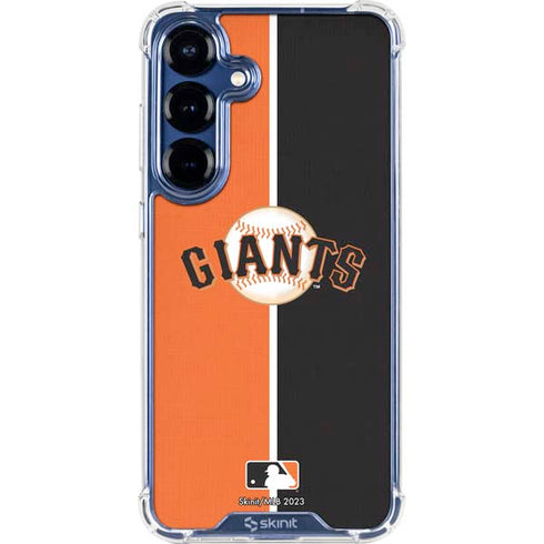 MLB San Francisco Giants Split Galaxy S25 FE Clear Case