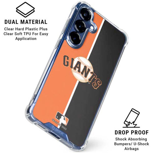 MLB San Francisco Giants Split Galaxy S25 FE Clear Case