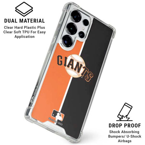 MLB San Francisco Giants Split Galaxy S25 Ultra Clear Case