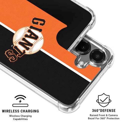 MLB San Francisco Giants Split Galaxy S26 Plus Clear Case