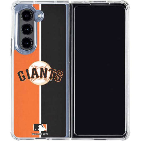 MLB San Francisco Giants Split Galaxy Z Fold5 5G Clear Case