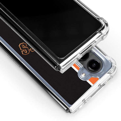 MLB San Francisco Giants Split Galaxy Z Fold5 5G Clear Case