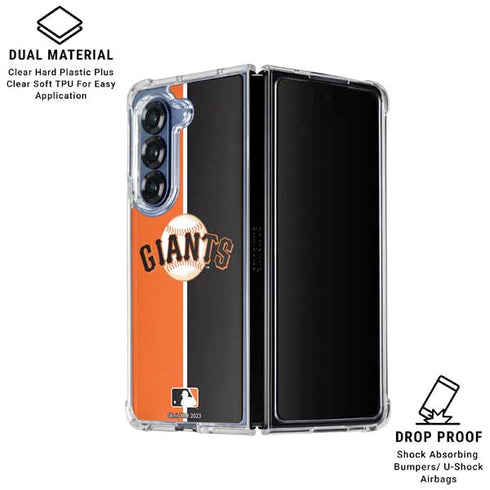 MLB San Francisco Giants Split Galaxy Z Fold7 Clear Case