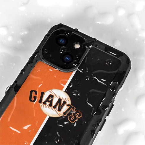 MLB San Francisco Giants Split iPhone 15 Plus Waterproof Case