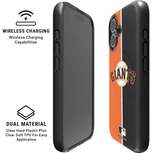 MLB San Francisco Giants Split iPhone 16 Magsafe Impact Case
