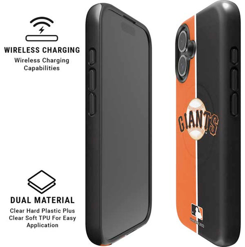 MLB San Francisco Giants Split iPhone 16 Plus Magsafe Impact Case