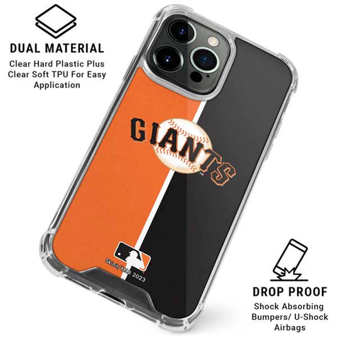 MLB San Francisco Giants Split iPhone 16 Pro Max Clear Case